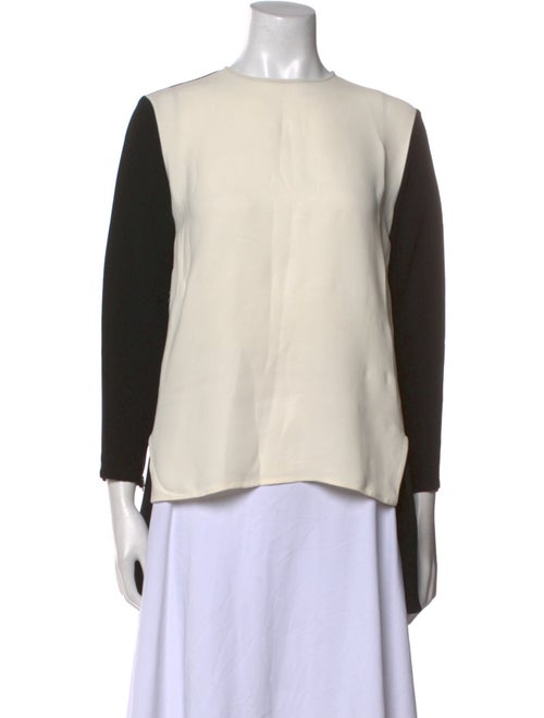 Stella McCartney Colorblock Pattern Bateau Neckline Top