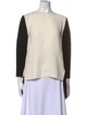 Stella McCartney Colorblock Pattern Bateau Neckline Top
