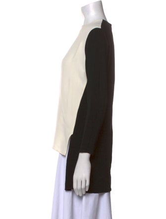 Stella McCartney Colorblock Pattern Bateau Neckline Top
