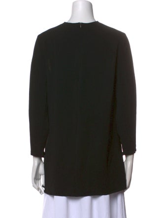 Stella McCartney Colorblock Pattern Bateau Neckline Top