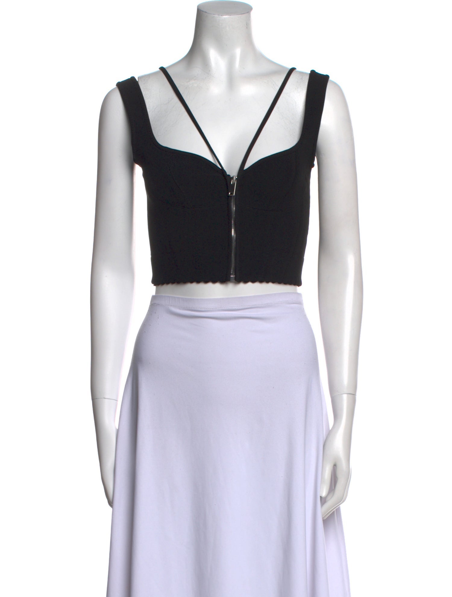 Stella McCartney V-Neck Sleeveless Crop Top