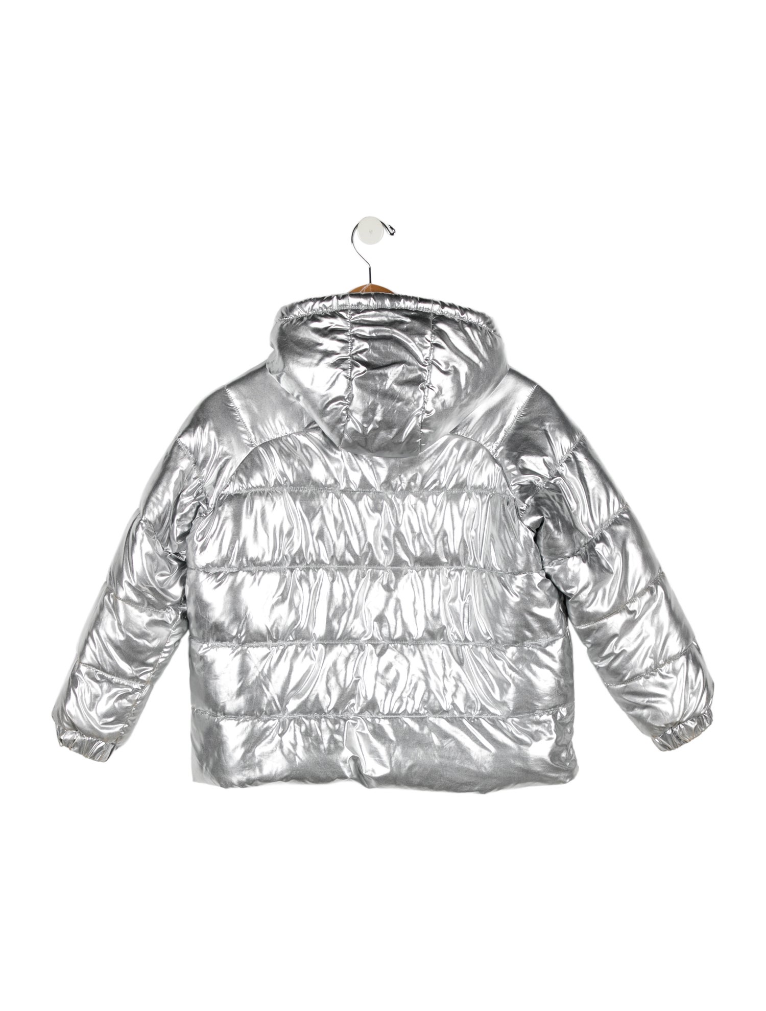 Stella McCartney Girls' Metallic Puffer Jacket