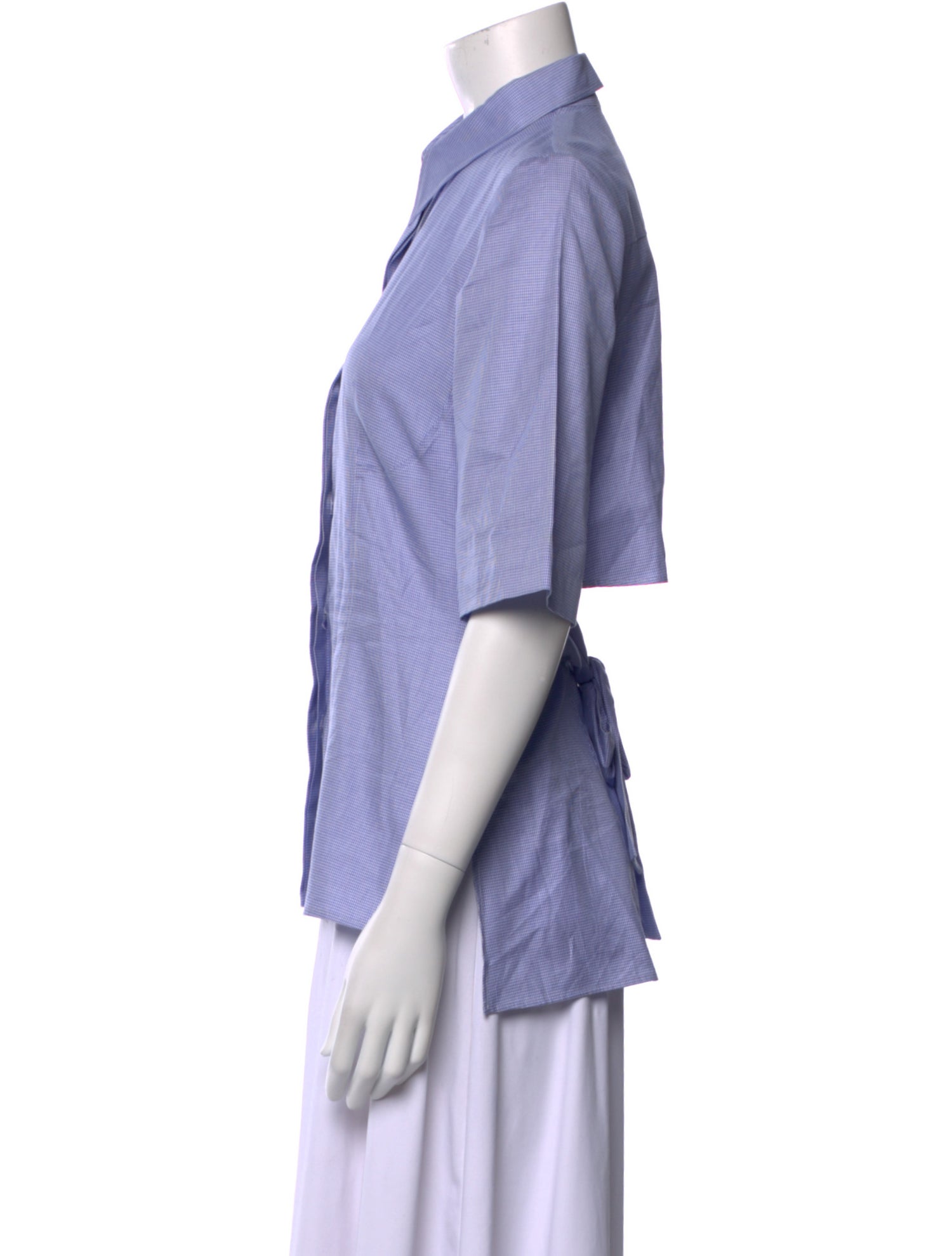 Stella McCartney Short Sleeve Button-Up Top