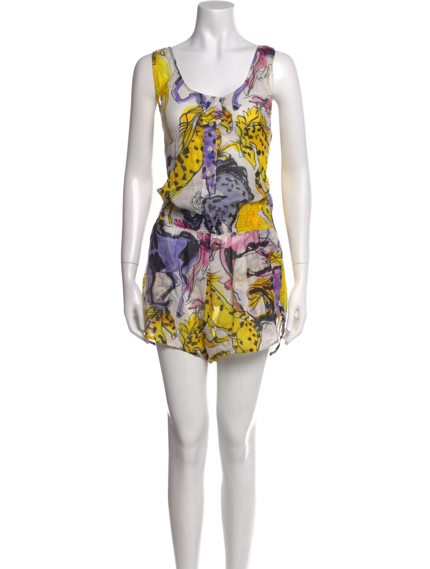 Stella McCartney Silk Printed Romper w/ Tags