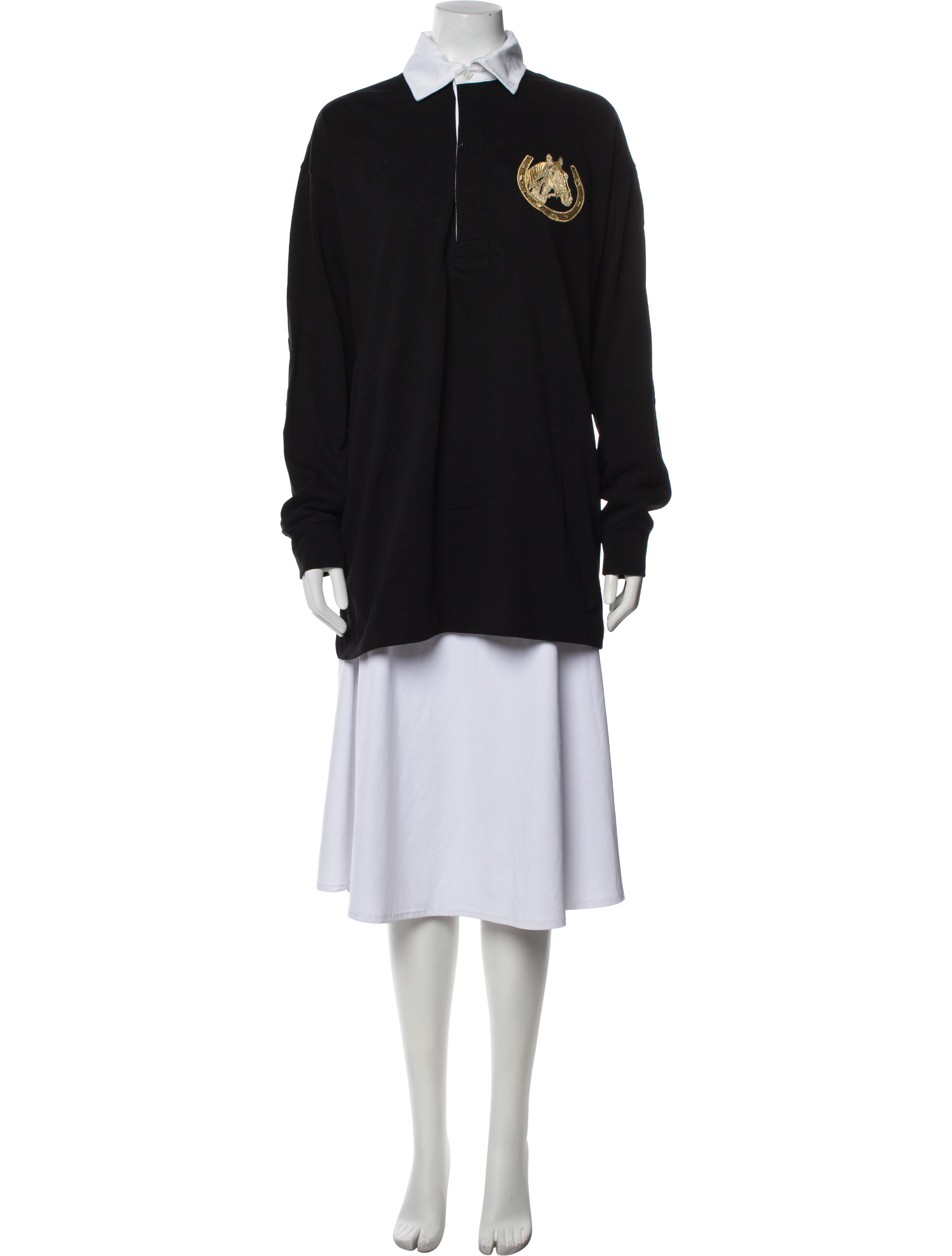 Stella McCartney Mock Neck Long Sleeve Sweatshirt