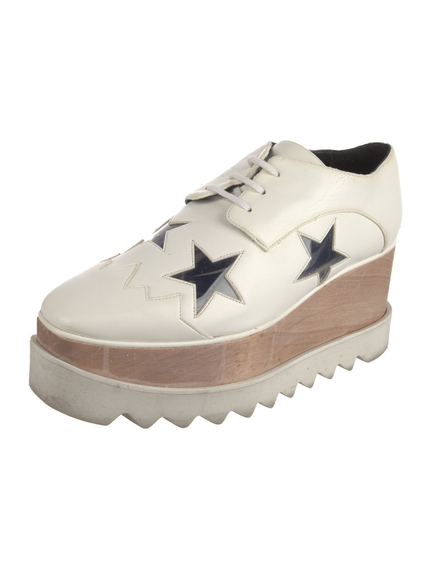 Stella McCartney Vegan Leather Patterned Oxfords