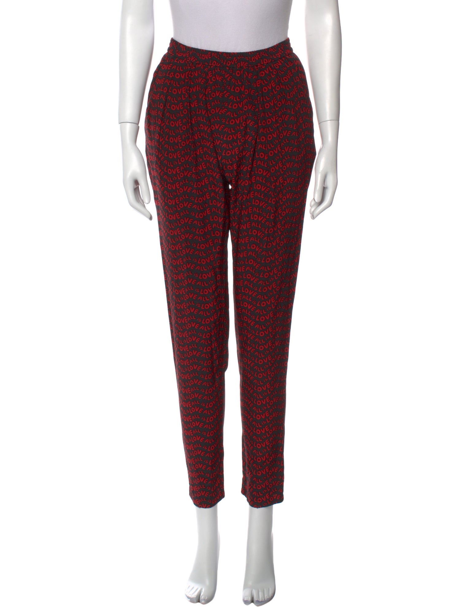 Stella McCartney Silk Skinny Leg Pants