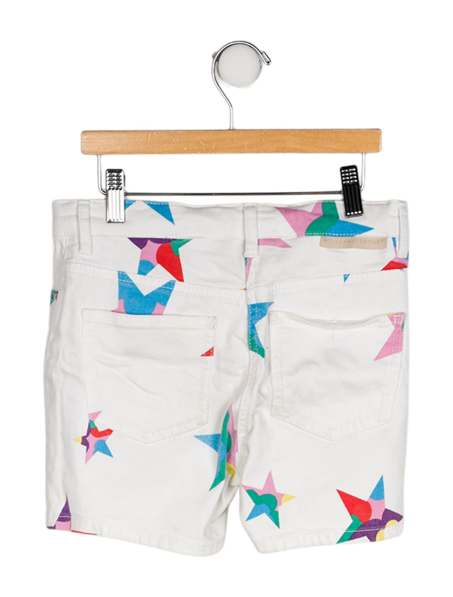 Stella McCartney Girls' " Star" Printed Denim Shorts