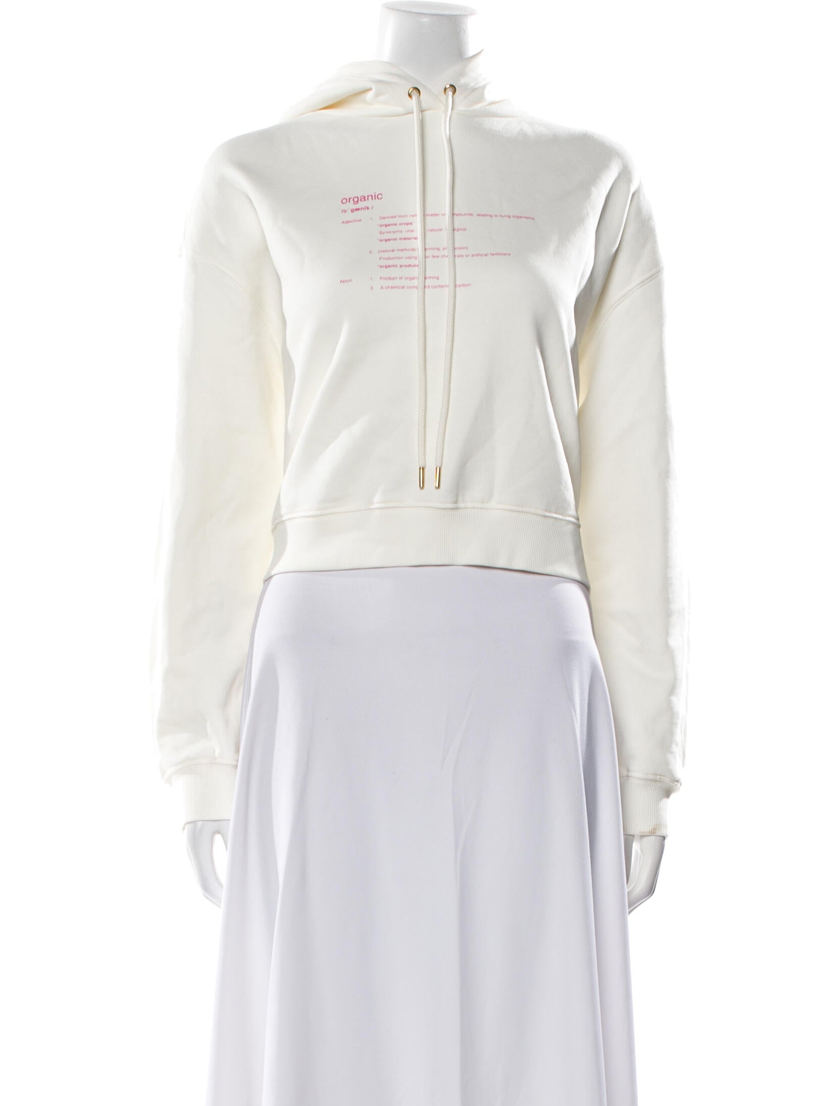 Stella McCartney Mock Neck Long Sleeve Crop Top