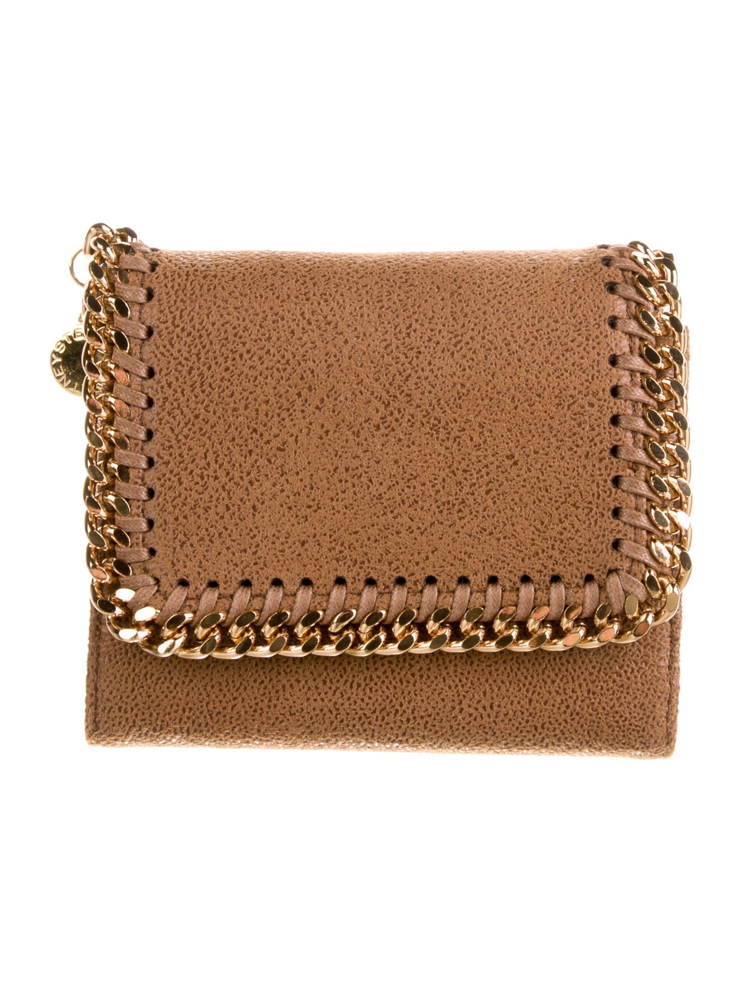 Stella McCartney Vegan Suede Compact Wallet