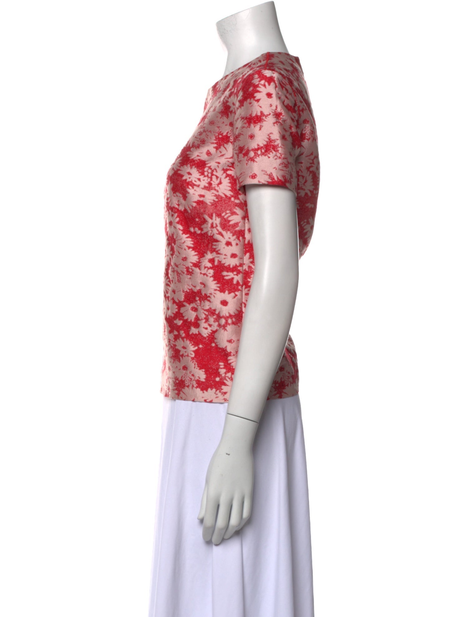 Stella McCartney Floral Print Crew Neck T-Shirt