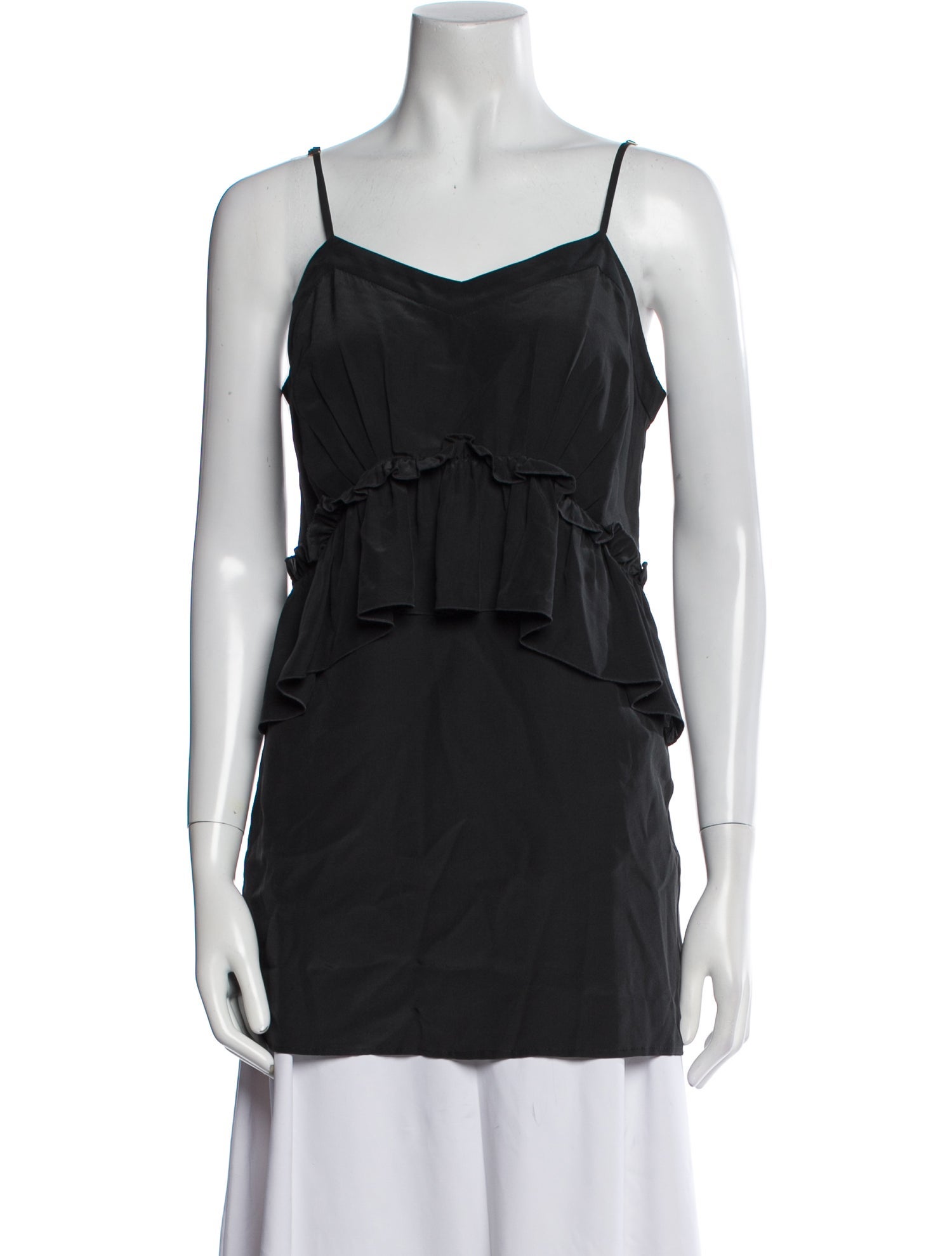 Stella McCartney Silk Square Neckline Top