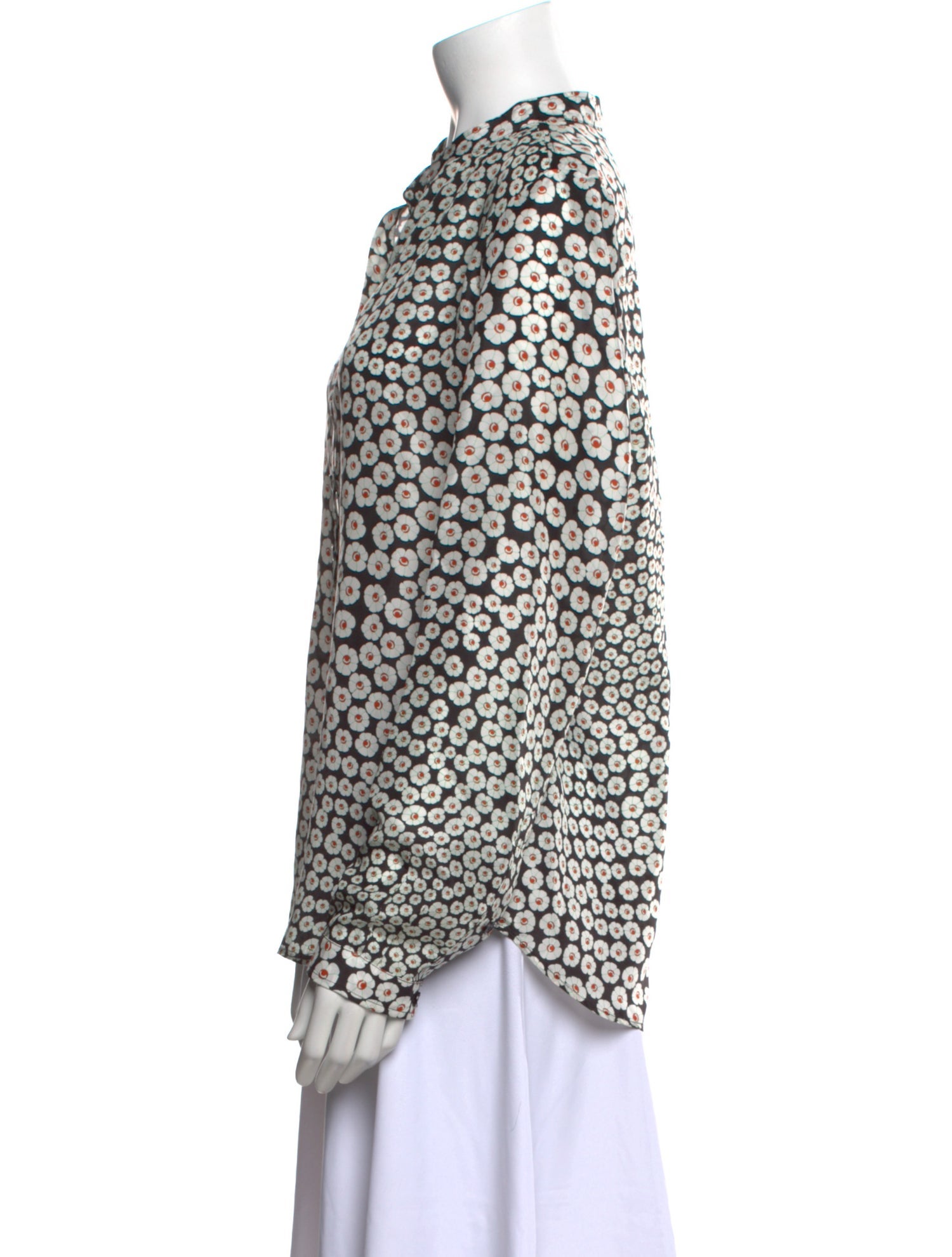 Stella McCartney Silk Animal Print Blouse