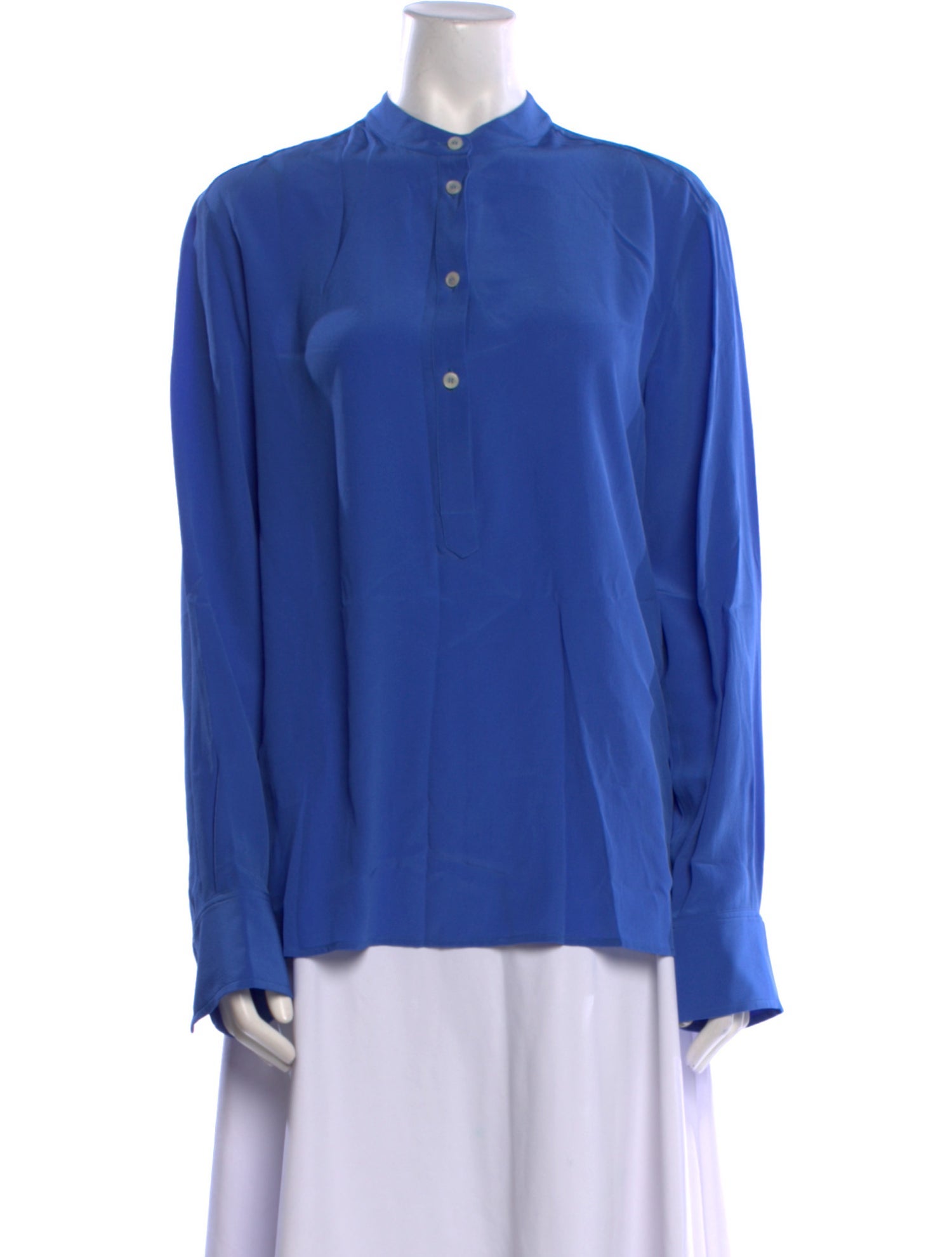 Stella McCartney Silk Mock Neck Blouse