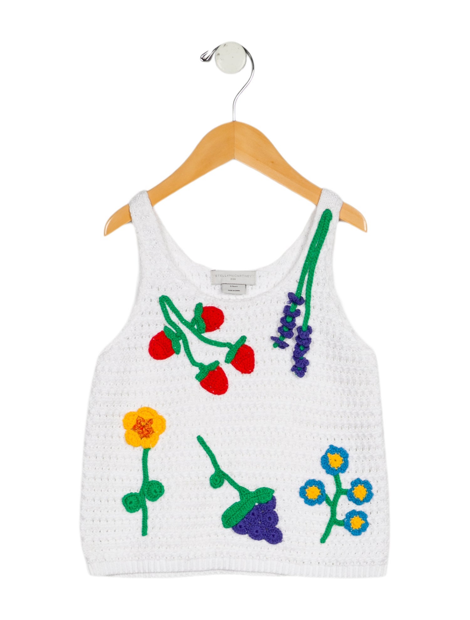 Stella McCartney toddler girls' white multicolored top