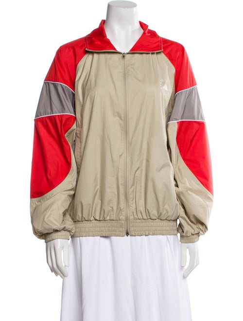 Stella McCartney Colorblock Pattern Bomber Jacket