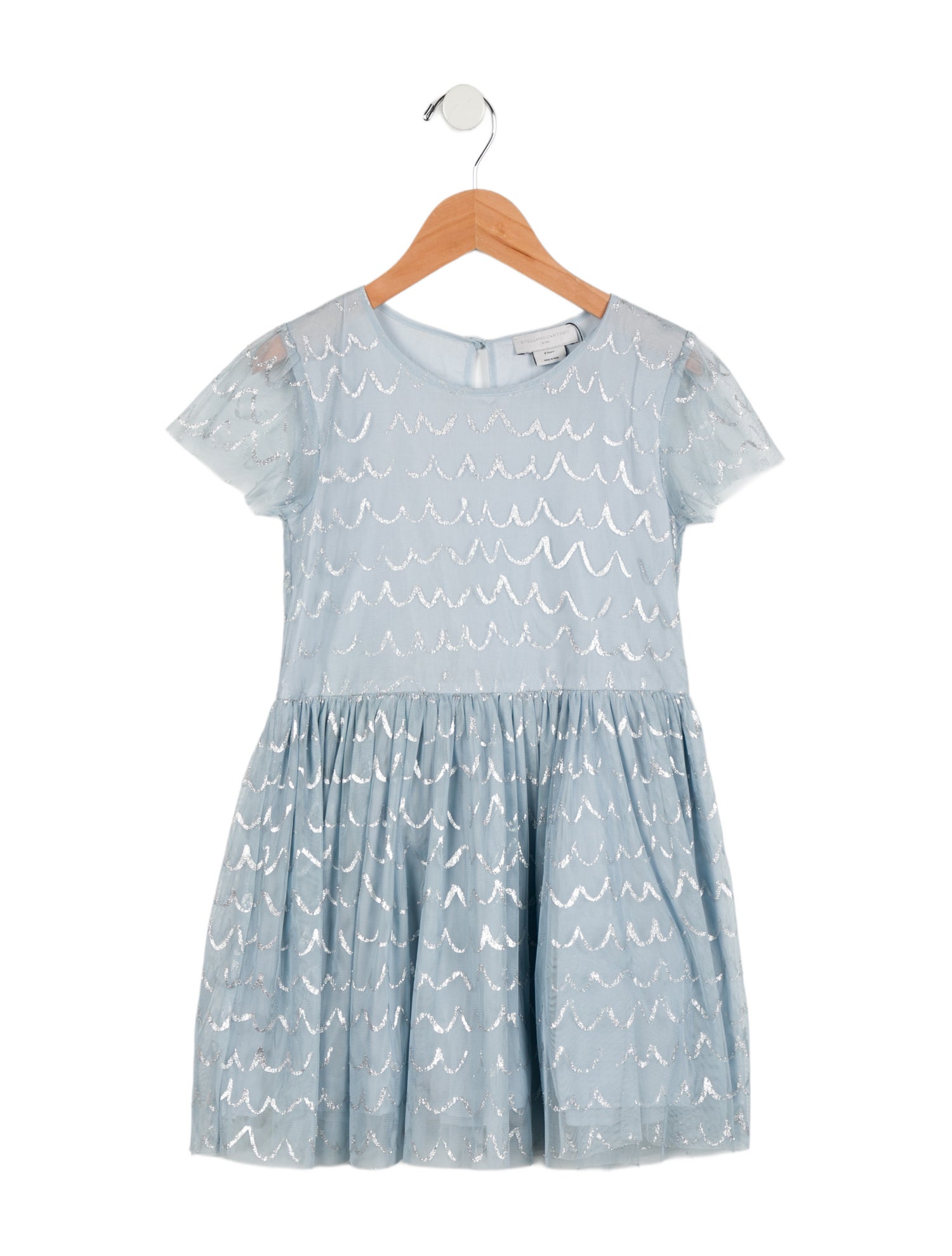 Stella McCartney Girls' Tulle Short Sleeve Dress