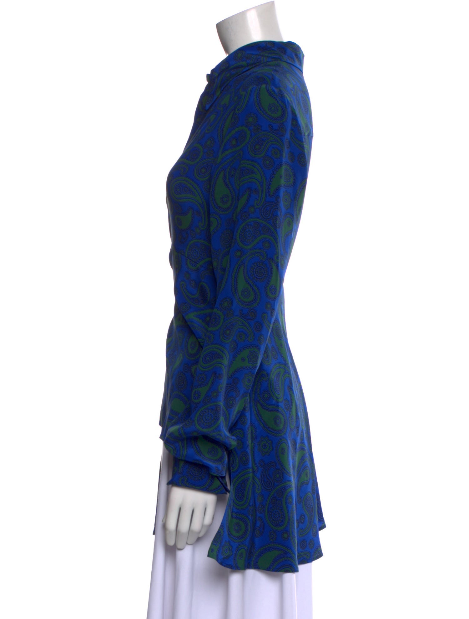 Stella McCartney Silk Printed Button-Up Top