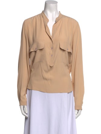 Stella McCartney V-Neck Long Sleeve Blouse