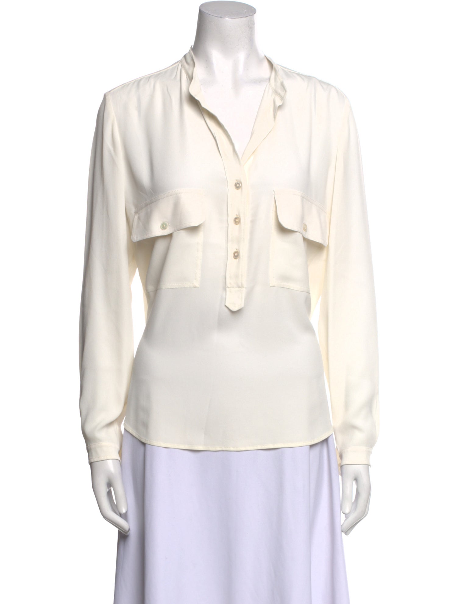 Stella McCartney V-Neck Long Sleeve Blouse