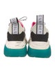 Stella McCartney Leather Colorblock Pattern Chunky Sneakers