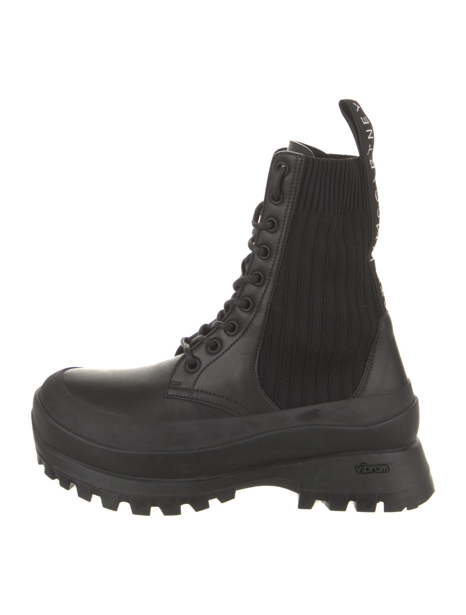 Stella McCartney Leather Combat Boots