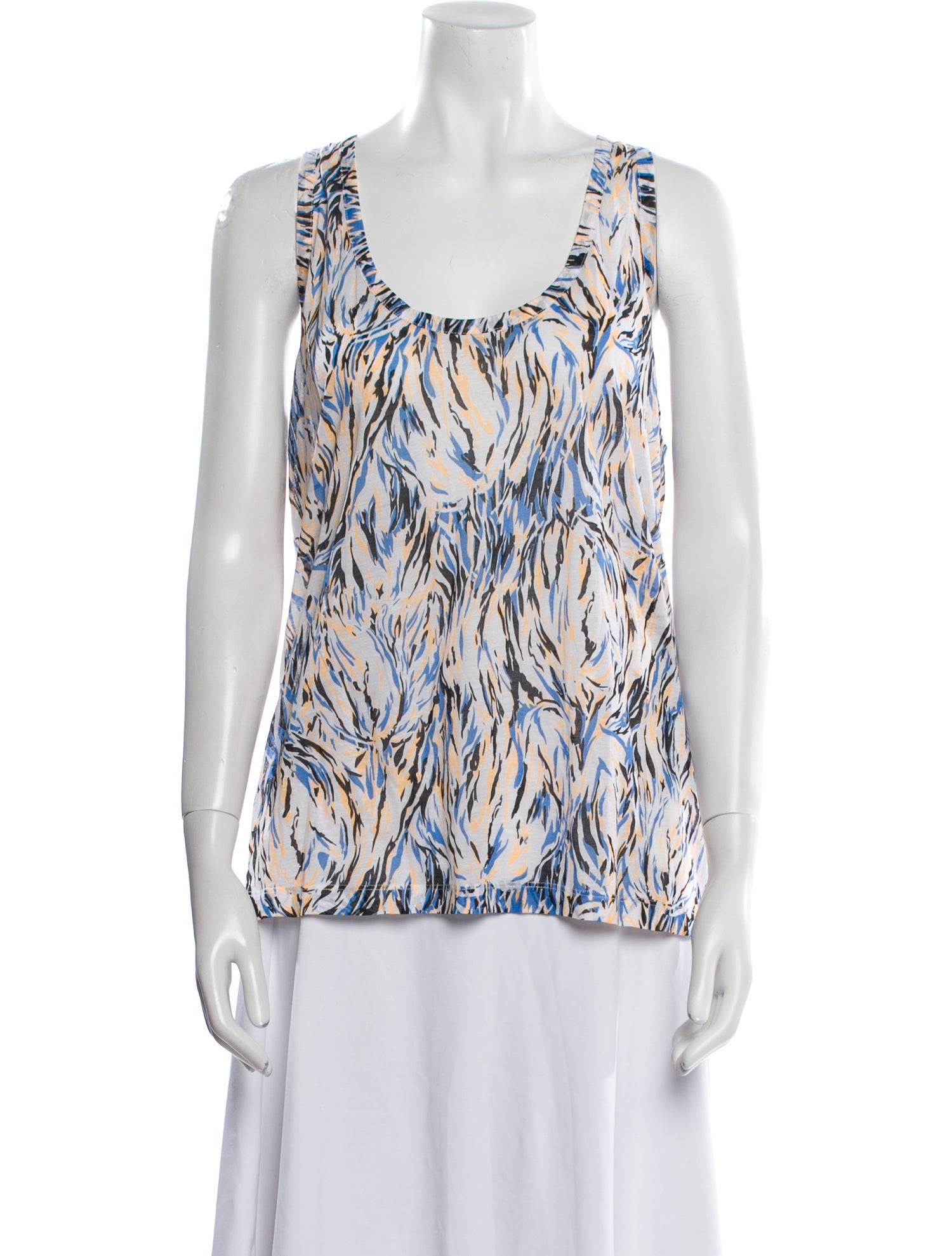 Stella McCartney Printed Scoop Neck Top