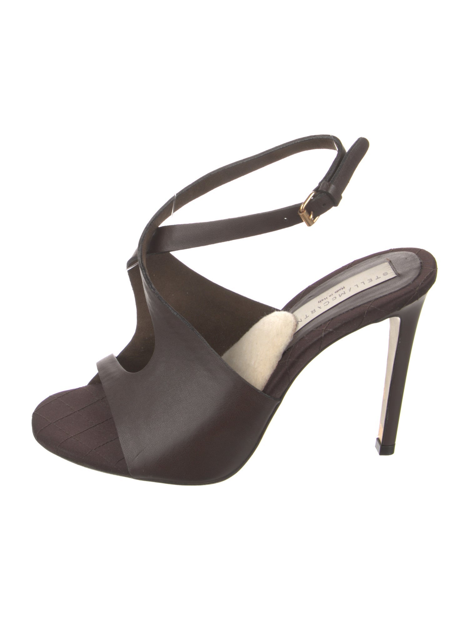 Stella McCartney Vegetarian Leather Slingback Sandals