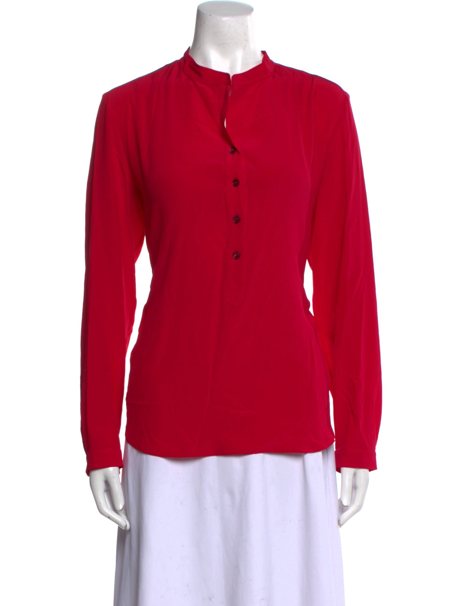 Stella McCartney Silk Mock Neck Blouse