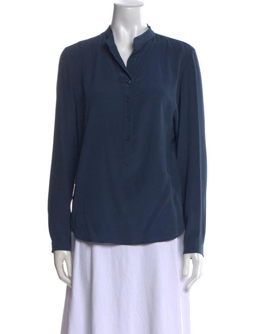 Stella McCartney Silk V-Neck Button-Up Top