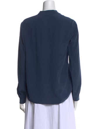 Stella McCartney Silk V-Neck Button-Up Top