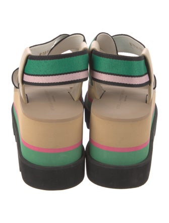 Stella McCartney Vegetarian Leather Printed Slingback Sandals