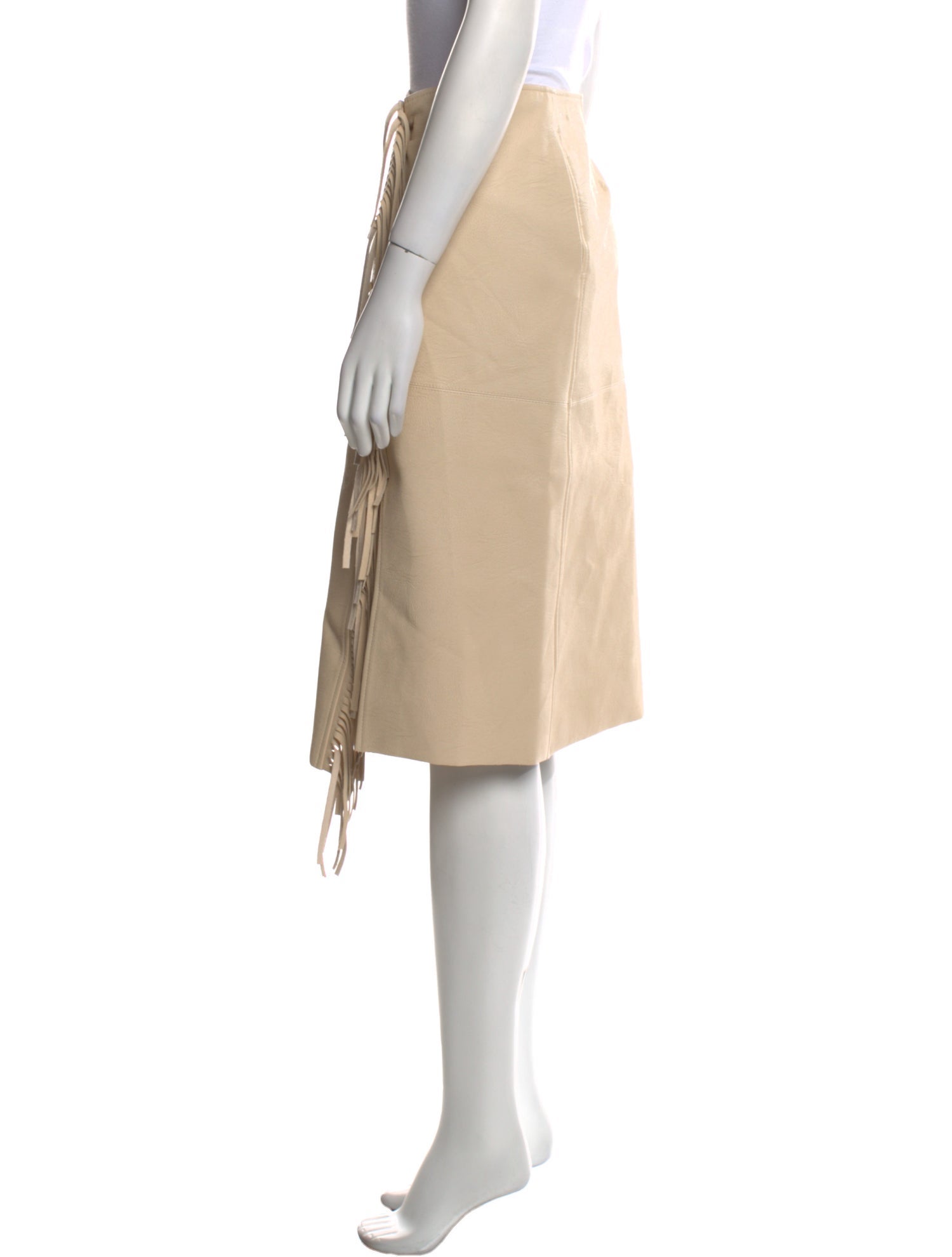 Stella McCartney Fringe Trim Accent Knee-Length Skirt w/ Tags