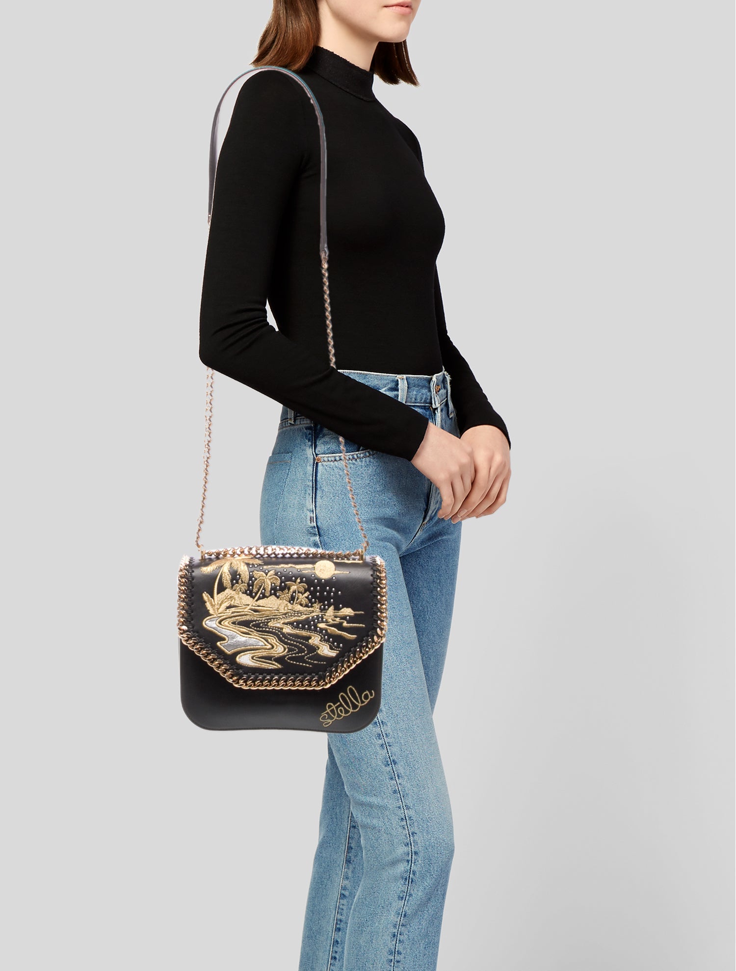 Stella McCartney Vegetarian Leather Shoulder Bag