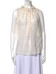 Stella McCartney Silk Polka Dot Print Blouse
