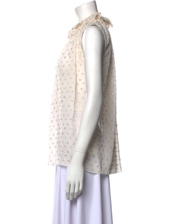 Stella McCartney Silk Polka Dot Print Blouse