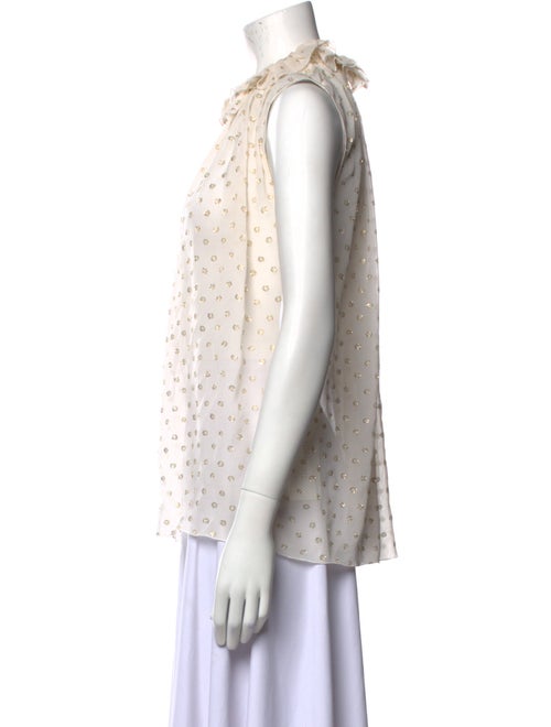 Stella McCartney Silk Polka Dot Print Blouse