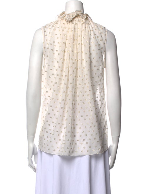 Stella McCartney Silk Polka Dot Print Blouse