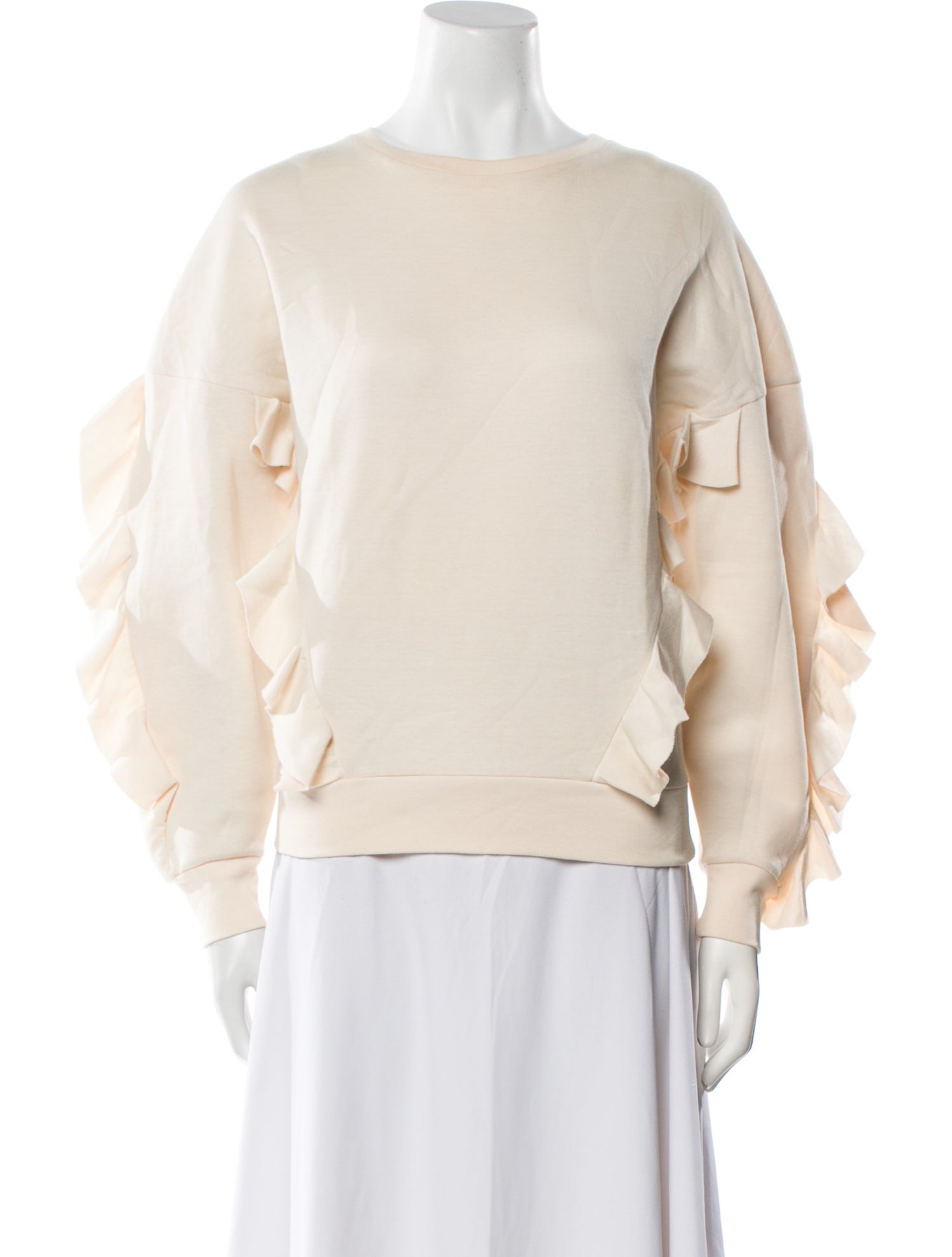 Stella McCartney Scoop Neck Long Sleeve Sweatshirt