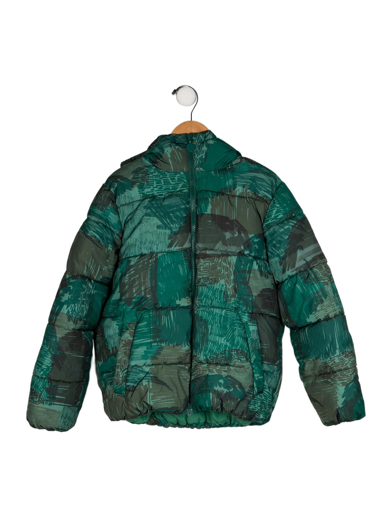 Stella McCartney Boys' Pattern Printed Down Puffer Coat