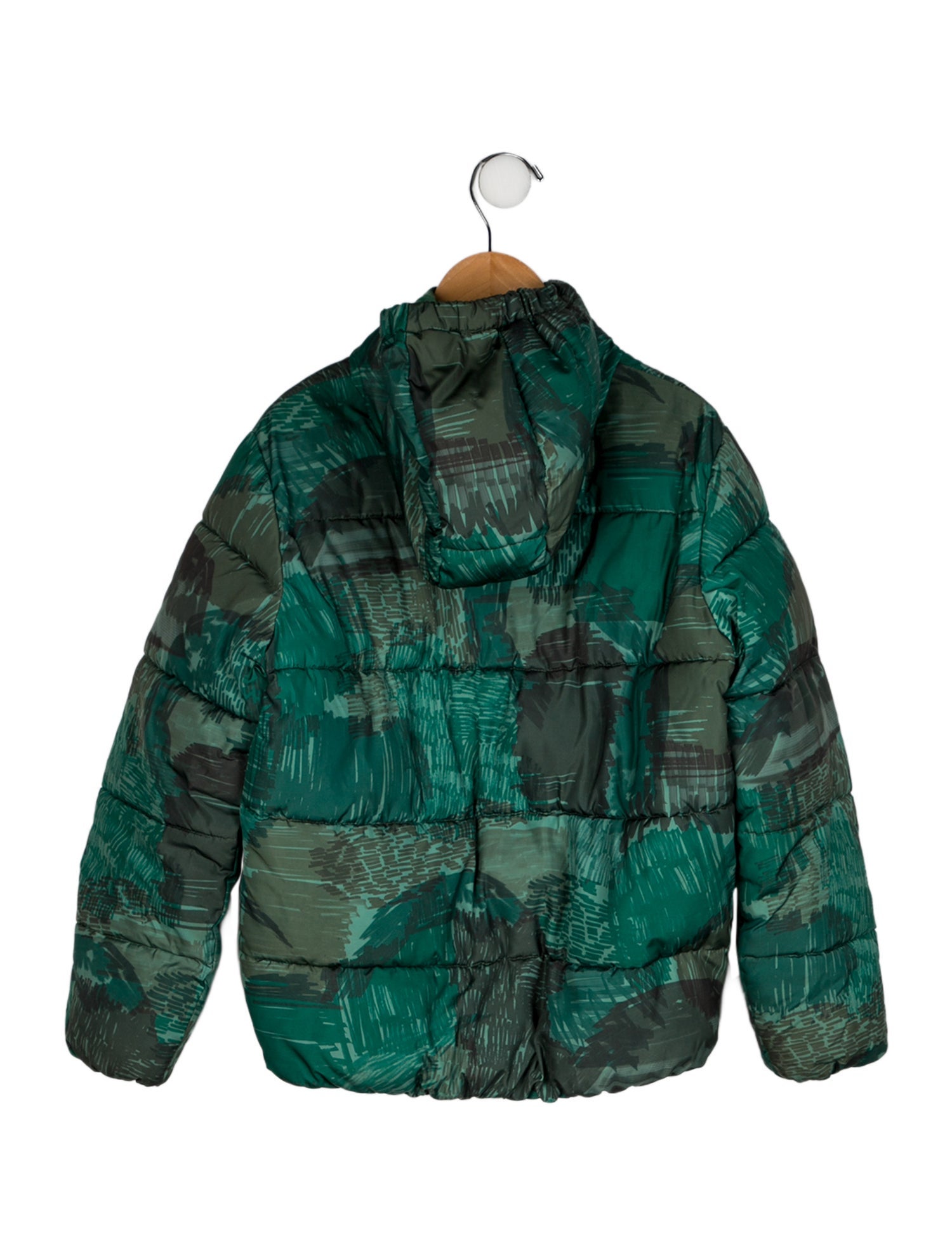 Stella McCartney Boys' Pattern Printed Down Puffer Coat