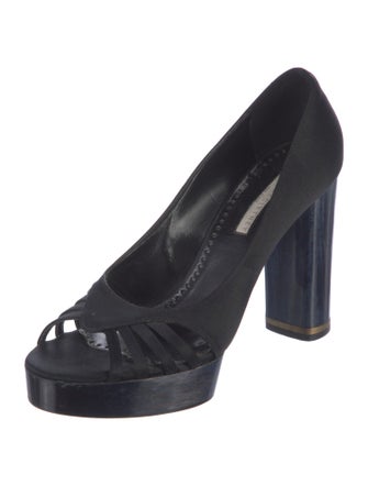 Stella McCartney Satin Slingback Sandals