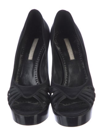 Stella McCartney Satin Slingback Sandals