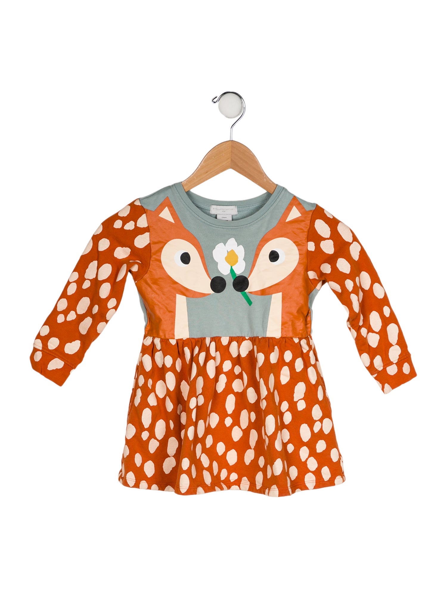 Stella McCartney Graphic Print Long Sleeve Dress