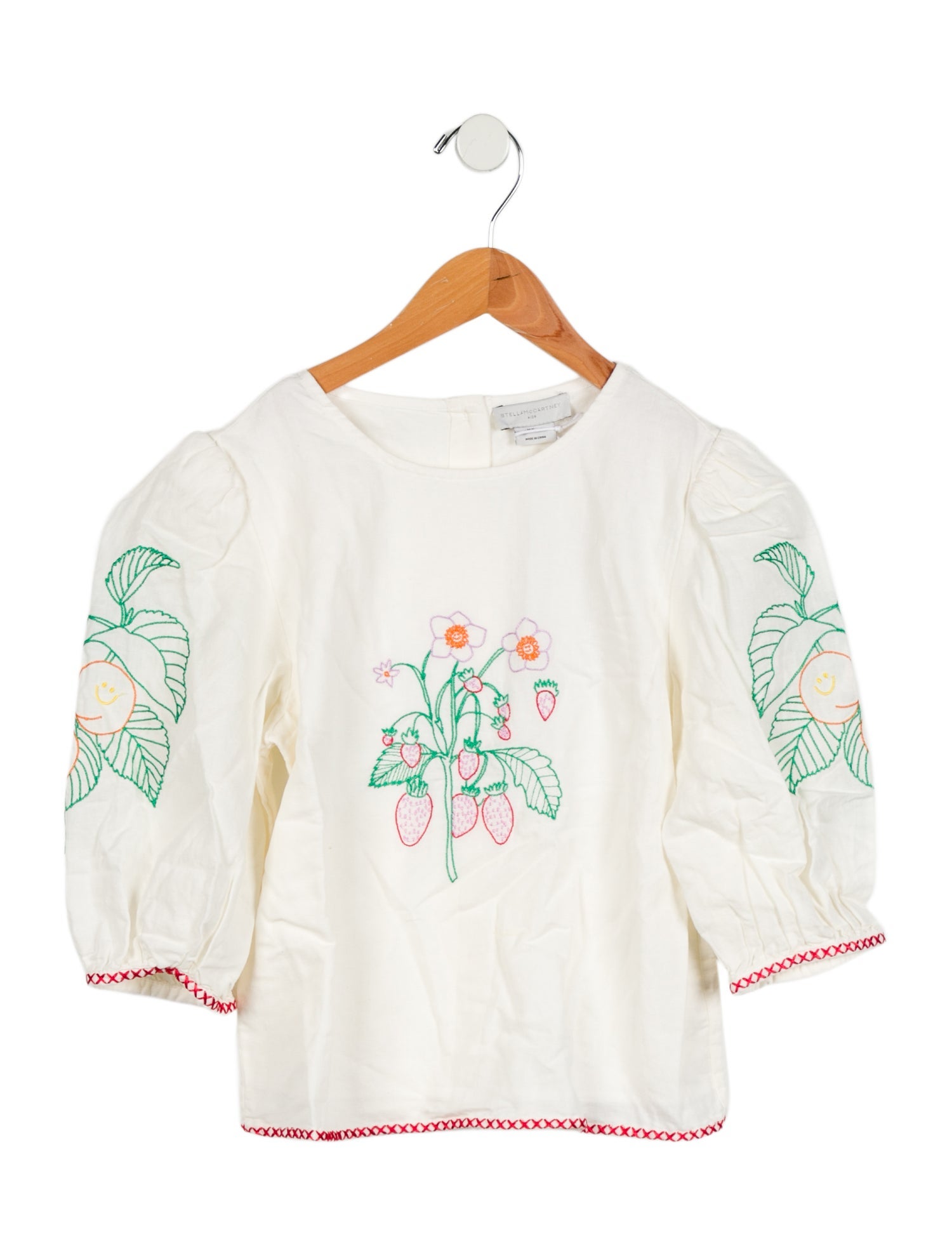 Stella McCartney Girls' Embroidery Long Sleeve Top w/ Tags