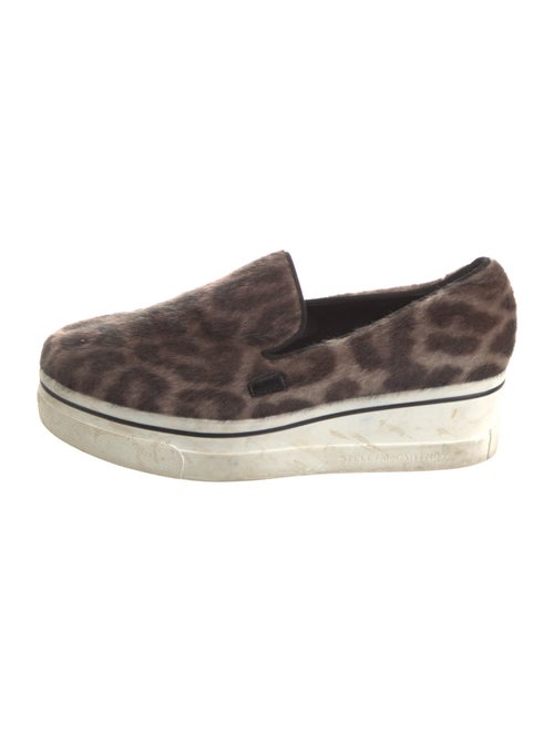 Stella McCartney Faux Fur Animal Print Loafer Sneakers