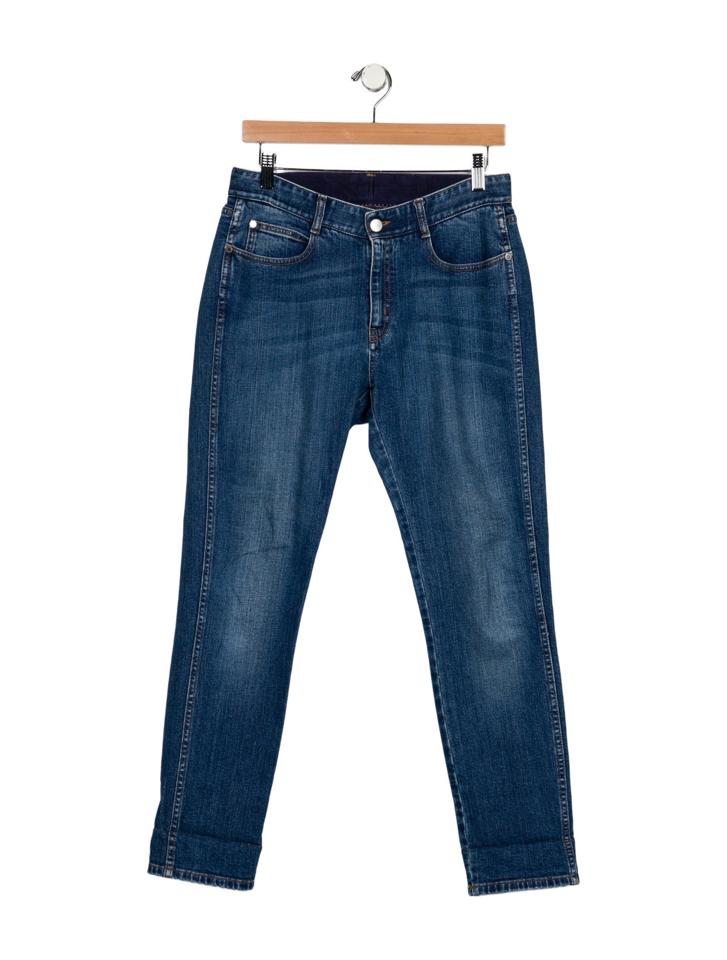 Stella McCartney Mid-Rise Straight Leg Jeans