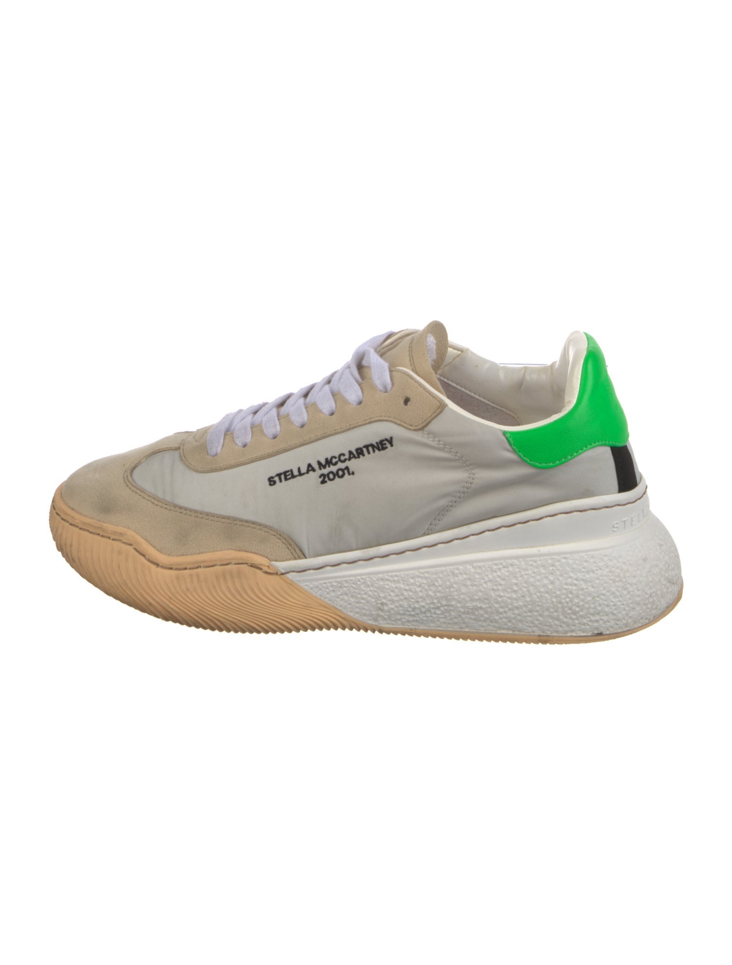 Stella McCartney Nylon Colorblock Pattern Sneakers