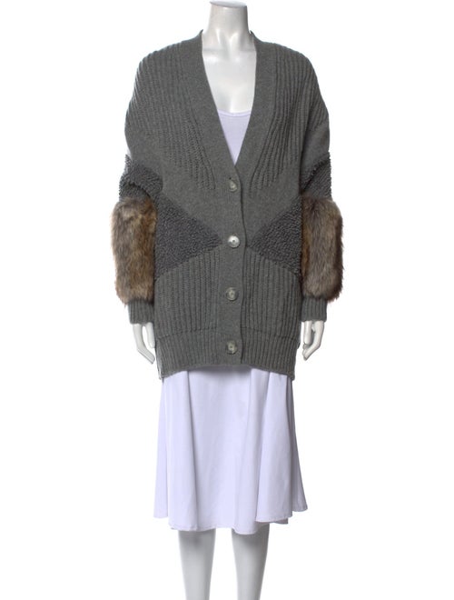 Stella McCartney Graphic Print V-Neck Sweater