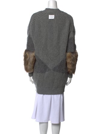 Stella McCartney Graphic Print V-Neck Sweater